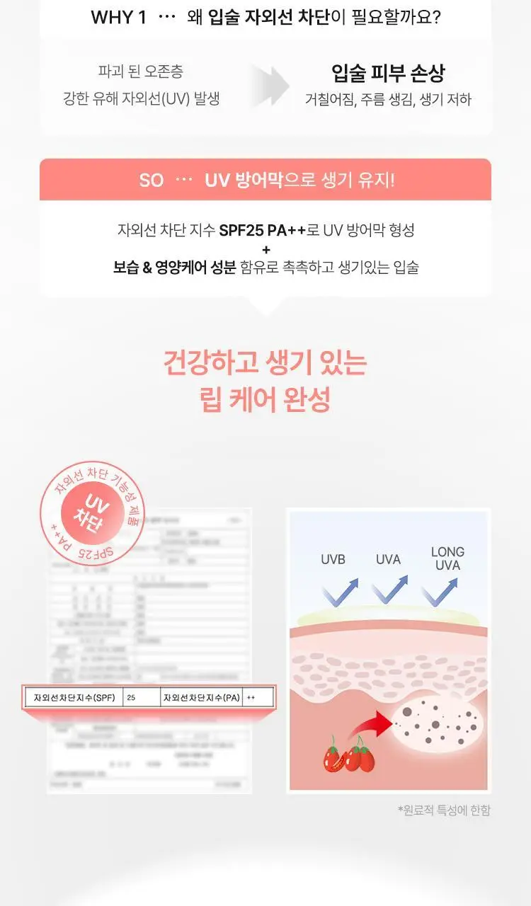 [3in1립케어] 누그레이 선빔 립 트리트먼트 SPF25 PA++ 10g 3종 상세페이지 11